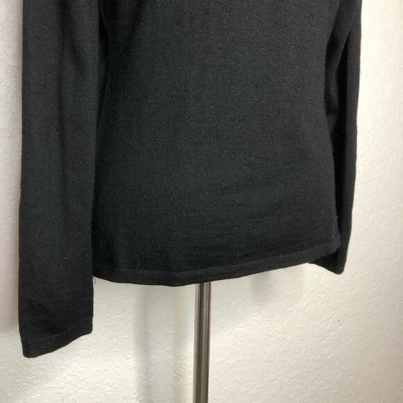 Lafayette 148 black cashmere silk layered sweater top size Medium - Picture 9 of 13